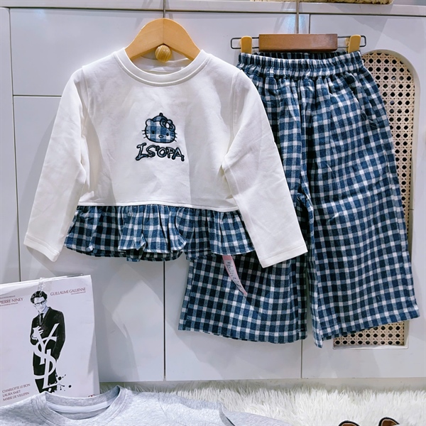 66059 sét hello kitty caro LSOPA kem-xám (5-13)