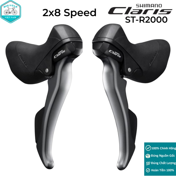 Tay Lắc Xe Đạp Shimano Claris ST R2000 2x8 Speed – Hàng Chính Hãng