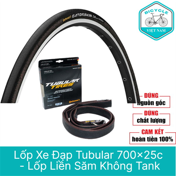 Vỏ Lốp Xe Đạp Tubular CONTINENTAL SPRINTER GATORSKIN 700x25c - Lốp Liền Săm Không Tank