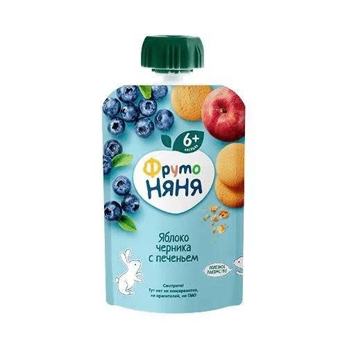 Trái cây nghiền Fruto vị Việt quất 6M+ 90g