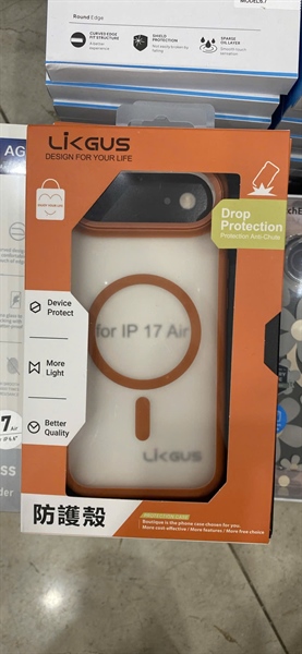 Ốp iPhone 17 Air 6.6 LIKGUS Drop viền màu Magsafe