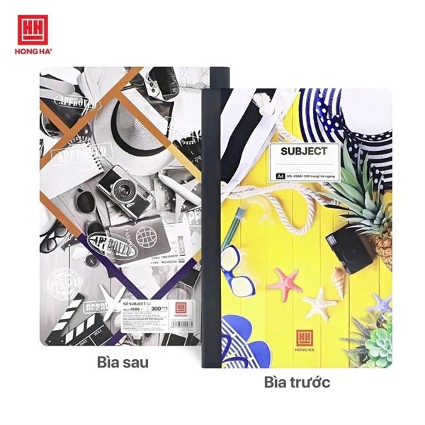 Sổ bìa bồi Hồng Hà Subject A4/300Trang - HH4588