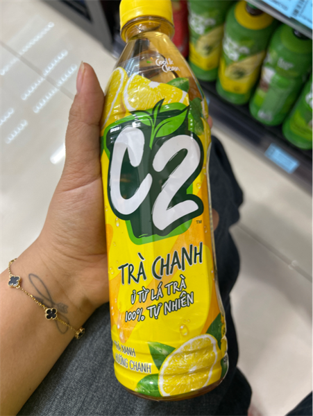 Nước trà xanh C2 hương chanh 455ml/24