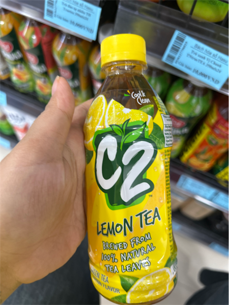 Nước trà xanh C2 hương chanh 355ml/24