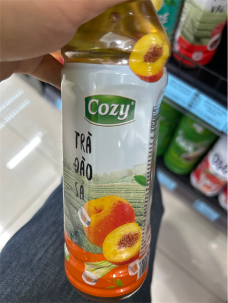 Trà đào sả COZY 455ml/24