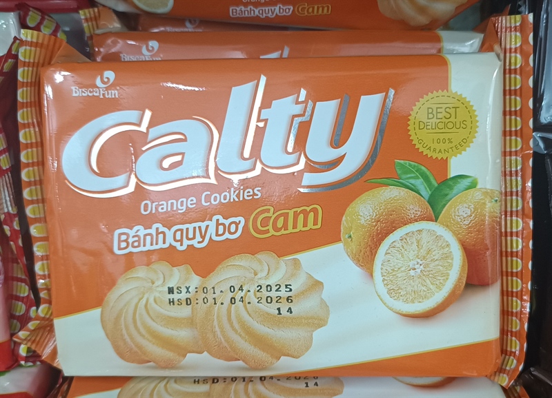 Bánh calty quy bơ túi 90g cam