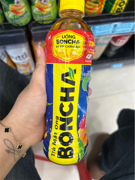 Trà Boncha Mật ong vị việt quất 450ml thùng 24 chai