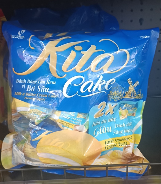 Bánh Kita Cake 168g kem bơ sữa