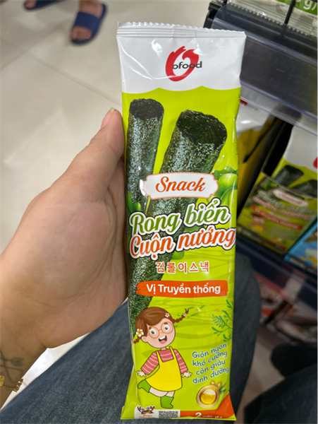 Snack Rong biển cuộn nướng vị truyền thống 6g*90EA