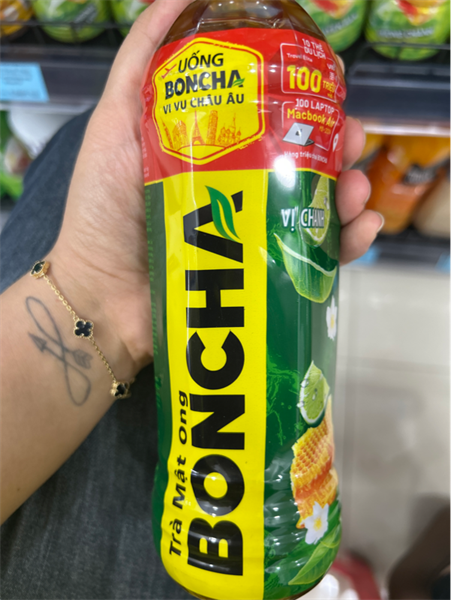 Trà Boncha Mật ong vị chanh 450ml thùng 24 chai