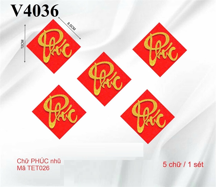 Sét cắm chữ PHÚC - V4036
