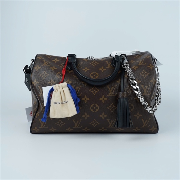 Túi LV Speedy hoa nâu kèm ổ+ 2 chìa sz30 (A-T) KG+