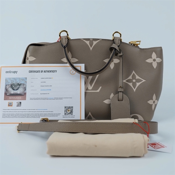 Túi LV Petit Palais xám hoa trắng sz29-32 (HT)+