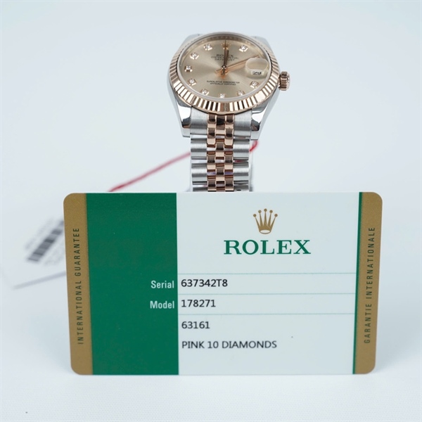 Đồng hồ Rolex mặt hồng (637342T8) sz33.6 (HC) KG+