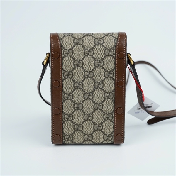 Túi GG 1955 Phone Box xám (625615-0416) sz11 (HT)+