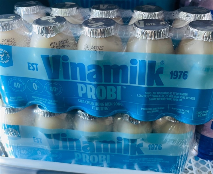 Sữa chua uống men sống Vinamilk Probi ít đường 65ml