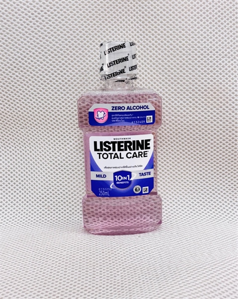 LISTERINE TOTAL CARE ZERO ALCOHOL Nước súc miệng không cồn giúp bảo vệ khoang miệng khỏi các vấn đề về răng nướu 250ml