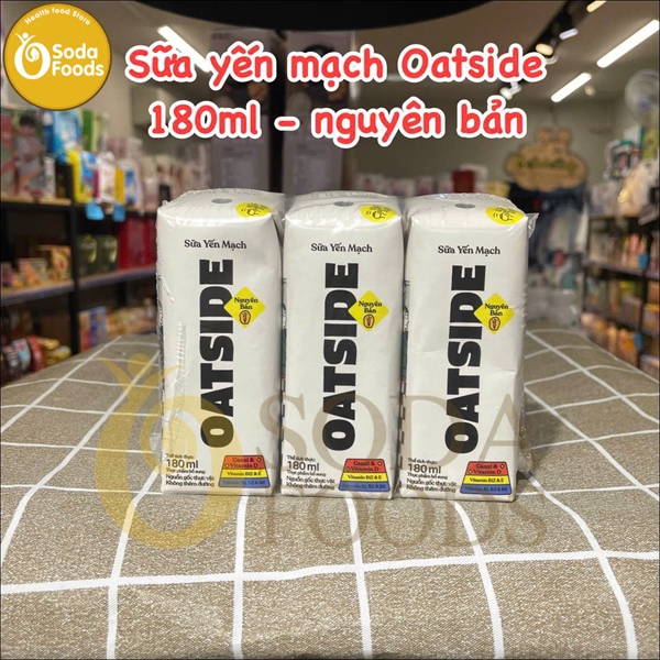 Sữa yến mạch Oatside 180ml - nguyên bản