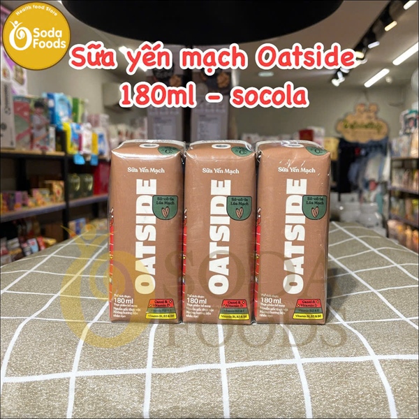 Sữa yến mạch Oatside 180ml - socola