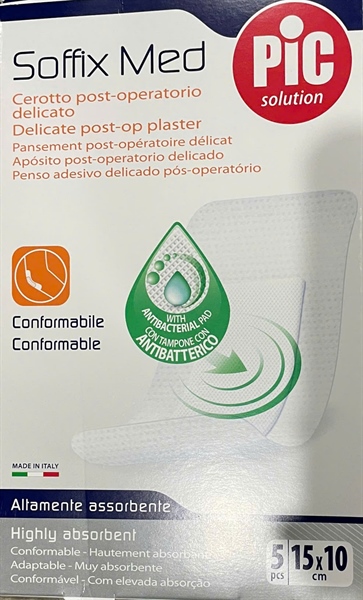 Băng có gạc vô trùng Soffix Med (Hộp 5 miếng 15x10cm)