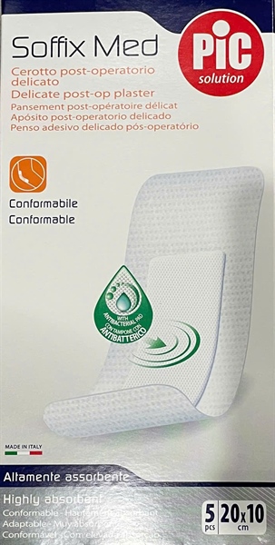 Băng có gạc vô trùng Soffix Med (Hộp 5 miếng 20x10cm)