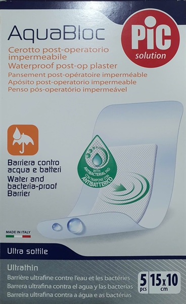 Băng có gạc vô trùng AquaBloc (Hộp 5 miếng 15x10cm)