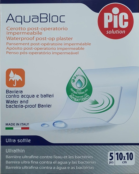 Băng có gạc vô trùng AquaBloc (Hộp 5 miếng 10x10cm)