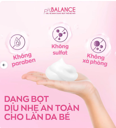 Gel bọt vệ sinh PH Balance baby Intimate gel 200ml - CPC1 2