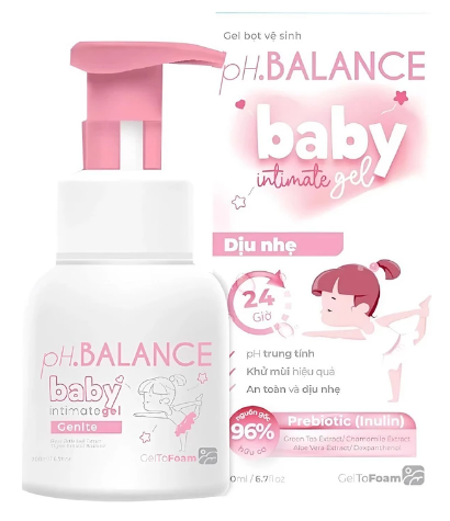 Gel bọt vệ sinh PH Balance baby Intimate gel 200ml - CPC1
