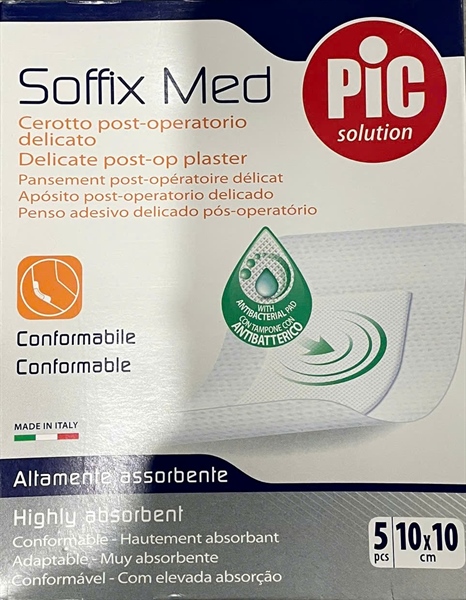 Băng có gạc vô trùng Soffix Med (Hộp 5 miếng 10x10cm)