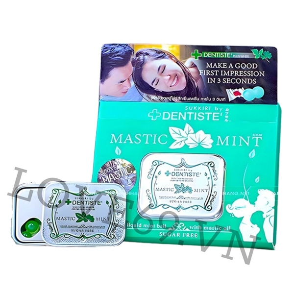 Kẹo ngậm phòng the Dentiste Mastic Mint - Hộp 20 viên