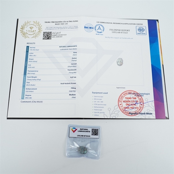 Cụ tỳ hưu xám sz10.67-8.62x5.76 (873323) +