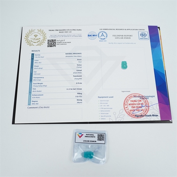 Cụ tỳ hưu xanh sz11.17-8.16x7.18 (456828) +