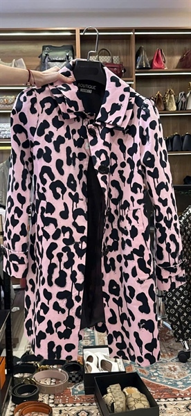 Áo khoác Moschino hồng đen (PN)+