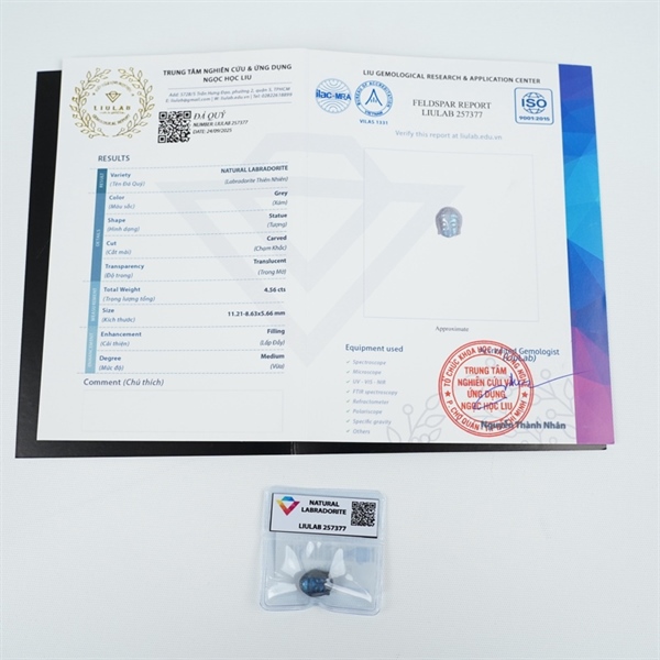 Mặt phật xám sz11.21-8.63x5.66 (257377) +