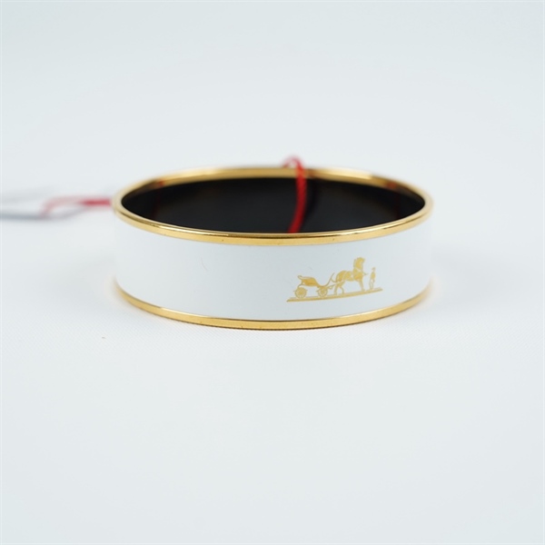 Vòng tay Hermes trắng stamp N sz6.3 (PN)+