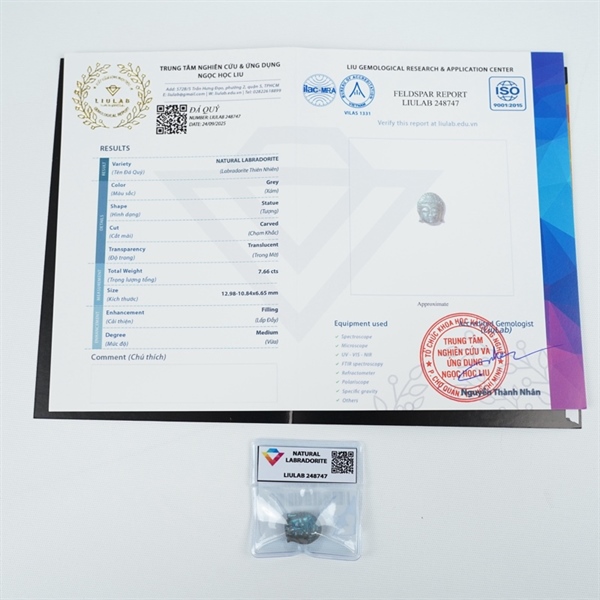 Mặt phật xám sz12.98-10.84x6.65 (248747) +