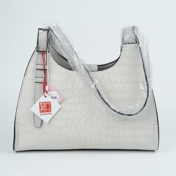 Túi CK màu trắng dập vân 30cm (PN)+