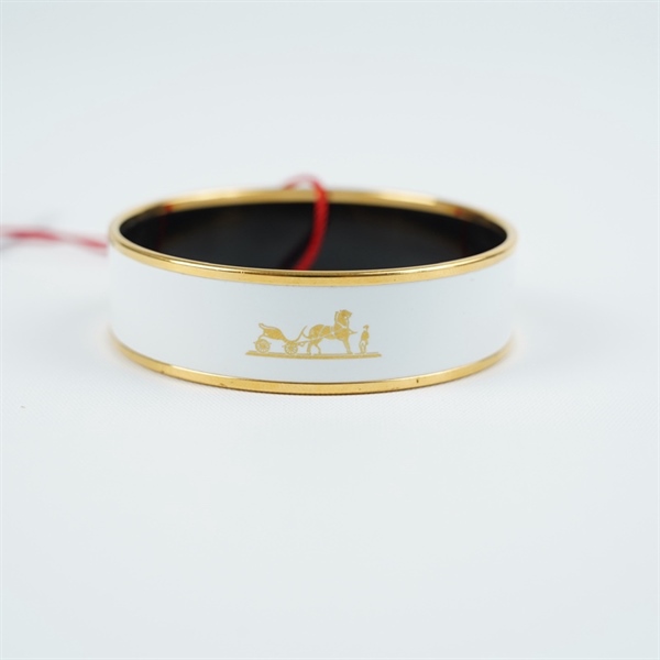 Vòng tay Hermes trắng stamp N sz6.3 (PN)+