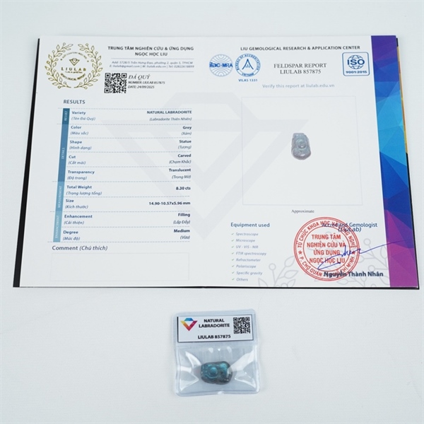 Cụ tỳ hưu xám sz14.9-10.57x5.96 (857875) +