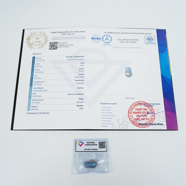 Cụ tỳ hưu xám sz13.67-9.17x5.82 (765685) +