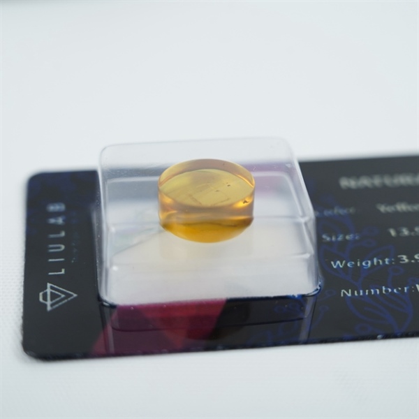 Lõi nhẫn hổ phách vàng sz13.57x5.53 (457957)+