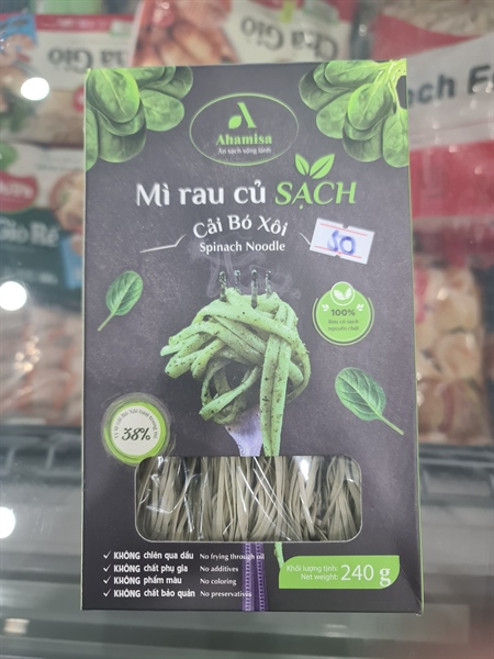 Mì Rau Củ Sạch Bó Xôi Ahamisa 240Gr