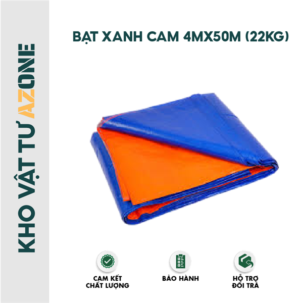 Bạt xanh cam 4mx50m ( 22kg )