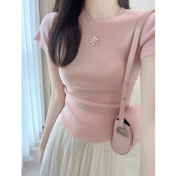 ÁO LEN DỆT KIM CỔ LỌ NHÚN SƯỜN