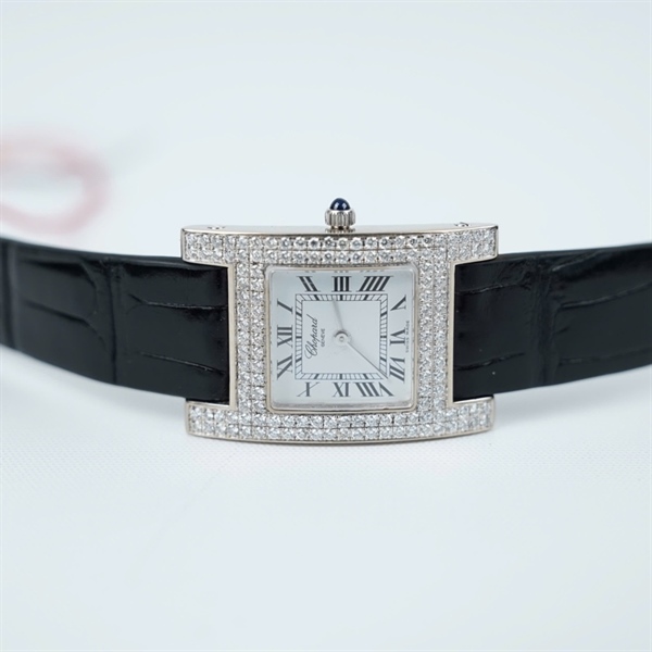 Đồng hồ Chopard chữ H dây đen kim độ (525969) sz27.4 (HC) KG+