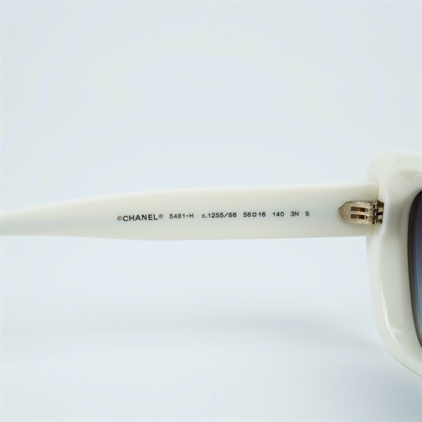 Kính Chanel trắng đính ngọc 5481-H c.1255/S6 (56-16-140) KG+