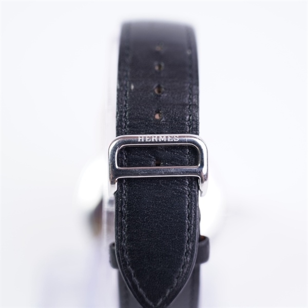 Đồng hồ Hermes mặt tròn dây đen (1905133) sz38.5 (PN)+