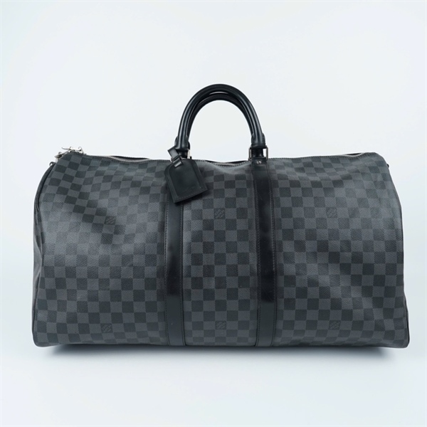 Túi LV Keepall ô vuông đen kèm ổ ko chìa sz55 (TT) KG+