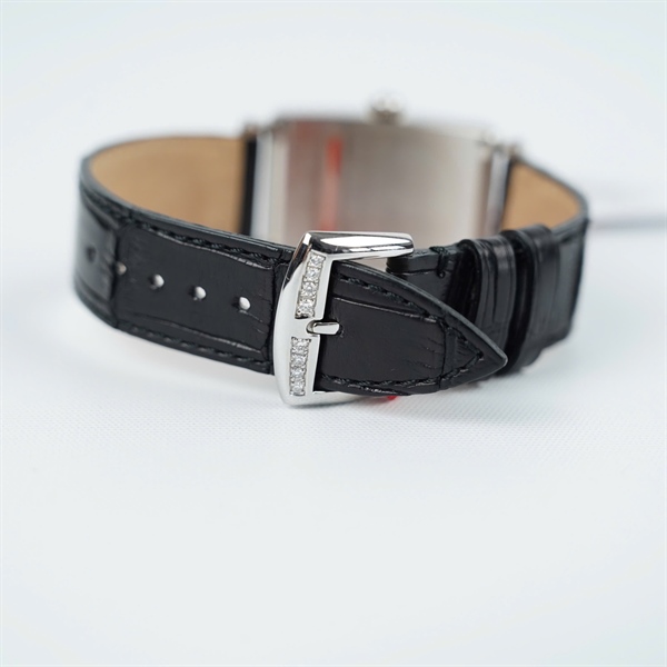 Đồng hồ Franck Muller mặt vuông đính kim dây đen kim zin sz25.2 (HN) KG+